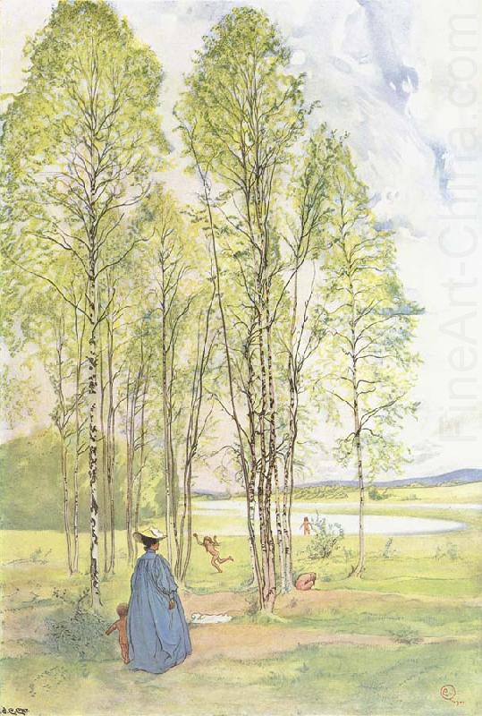 Carl Larsson Idyll oil painting picture